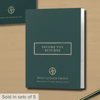 Income Tax Return Compass Logo Pocket Folder