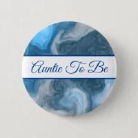 Auntie to Be | Boy's  Baby Shower Button