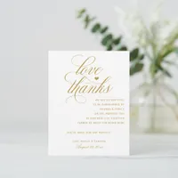 Table Thank You Cards | Royal Calligraphy (Gold)