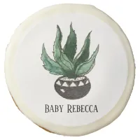 Potted Succulent Houseplant Custom Sugar Cookie