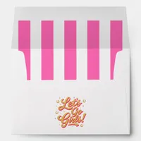 Let's Go Girls Disco Cowgirl Bachelorette Party Envelope