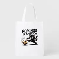 No Kings In America Classic Bold Casual Grocery Bag