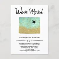 *~* STATE WYOMING - Moving - New Address Announcement Postcard