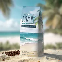 Watercolor Tropical Family Reunion ID1130 Roasted Coffee