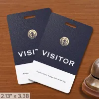 Company Logo Visitor Badge Return Request