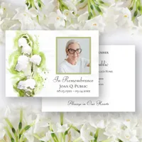 Lily of the Valley Flowers Death Anniversary   Invitation