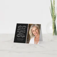 Family Memorial Photo Keepsake Thank You Card