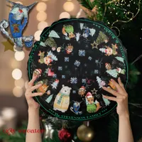 Ugly Sweater Christmas cute Animals  Round Pillow