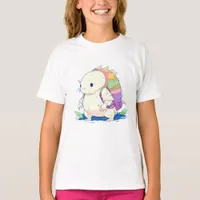 Back to School Axolotl Kawaii Cartoon T-Shirt