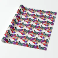 I Love You | Valentine's Day Heart and Rose  Wrapping Paper