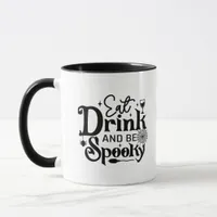 Eat Drink And Be Spooky Retro Classic Mug
