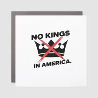 No Kings In America Anti Essential Retro Style Car Magnet