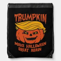 Trumpkin Halloween - Make Halloween Great Again Cl Drawstring Bag