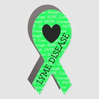 Lyme Disease Awareness Ribbon Car Magnet