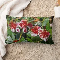 Pineapple Guava / Guavasteen Flowers Lumbar Pillow