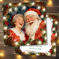 A Sweet Old-Fashioned Christmas | Mr and Mrs Claus Holiday Card