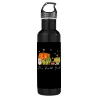 It’s Fall Y’all Halloween Pumpkin Autumn Leaves Th Stainless Steel Water Bottle