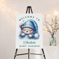 Cute Teddy Bear Baby Shower Foam Board