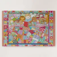 Enchanted Fairy Tale Kaleidoscope Quilt jigsaw Puzzle