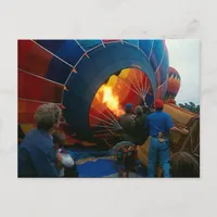 Post card - Filling Hot Air Balloon