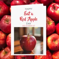 Happy Eat a Red Apple Day! Dec 1st Card