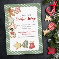 Cute Christmas Cookie Exchange Invitation