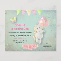 PAPER | Cute Unicorn First Birthday Invitation