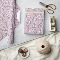 Lavender Floral Wrapping Paper – Purple 