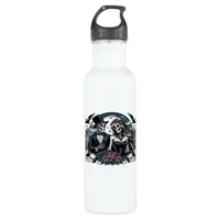 Gothic Love Till Death Do Us Part Romantic Style Stainless Steel Water Bottle