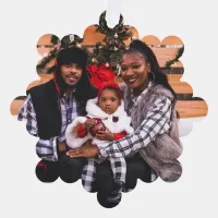 Personalized Family Photo Christmas Ornament Card