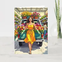 Spring-time  Humor Time for Plant Shopping Funny  Card