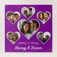 Romantic Six Photo Template  Jigsaw Puzzle