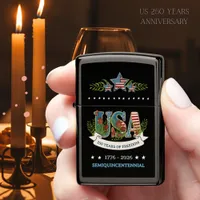 250 Years of Freedom Elegant Patriotic  Zippo Lighter