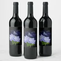 Goth Raven Dark Aesthetic  Wine Label