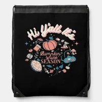Fall Autumn Season Collection Y’all It’s Pumpkin S Drawstring Bag