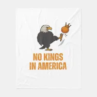 No Kings In America We The People Political Vintag Fleece Blanket