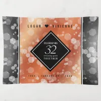 Elegant 32nd Bronze Wedding Anniversary Trinket Tray