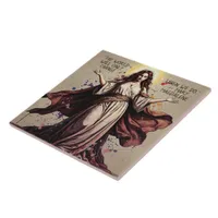 Vintage Art Mary Magdalene Quote  Ceramic Tile