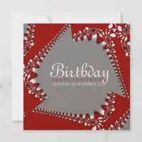 Fractal Twista Birthday Invitation