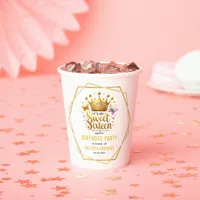 its my sweet sixteen 16 th birthday paper cups