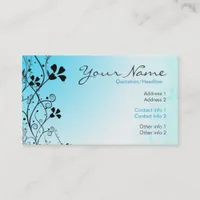 LightBlue Florali Business Card