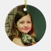 Child's Photo Christmas Ceramic Ornament