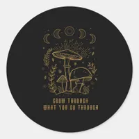 Goblincore Aesthetic Academia Cottagecore Mushroom Classic Round Sticker