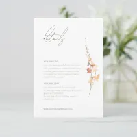 Sunny Wildflower Wedding Spray ID1023 Enclosure Card