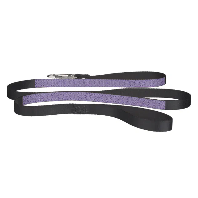 Elegant Flowery Purple Damask Pet Leash