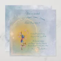 Magical fairy garden birthday invitation kids