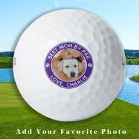 Best Mom By Par Custom Photo Dog Mom Personalized Golf Balls