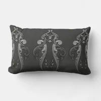 Elegant Ornate Goth Design Throw Pillow