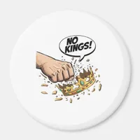 No Kings In America Creative Design Magnet