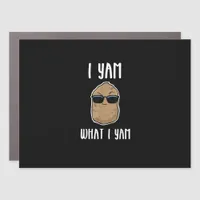 I Yam What I Yam Funny Yam Sweetpotato Car Magnet